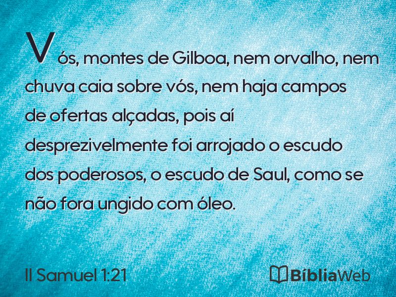 II Samuel 1:21 em imagem para compartilhar
