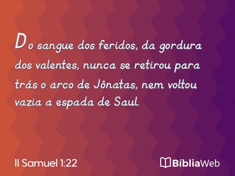 II Samuel 1:22 em imagem para compartilhar
