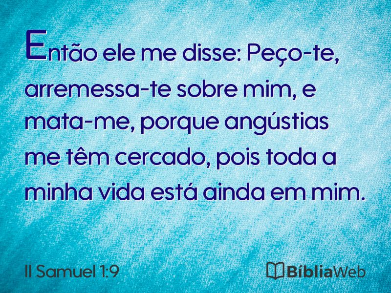 II Samuel 1:9 em imagem para compartilhar