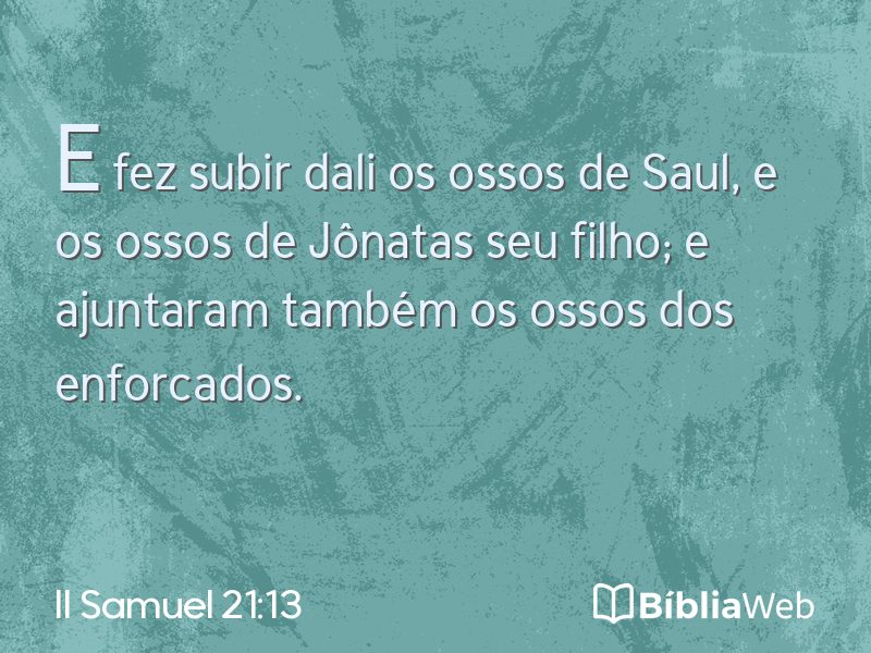 II Samuel 21:13 em imagem para compartilhar