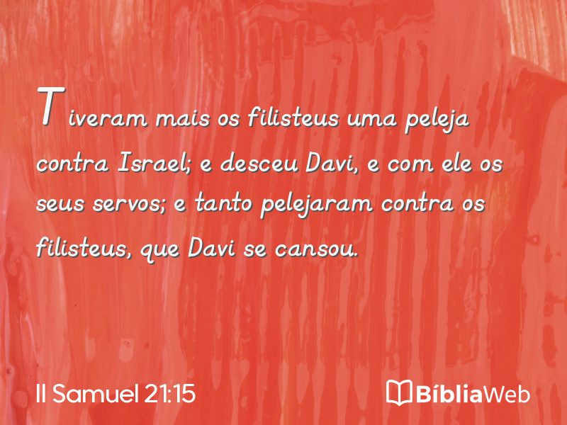 II Samuel 21:15 em imagem para compartilhar