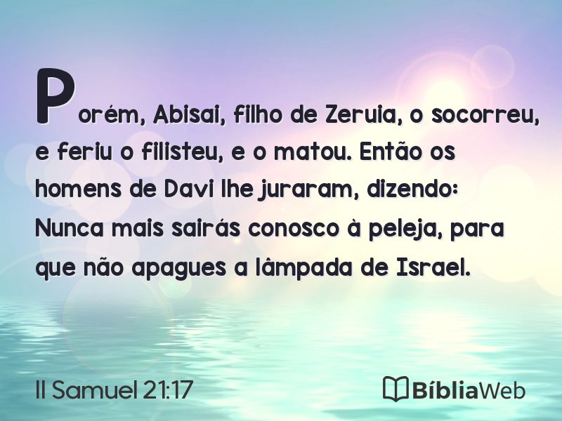 II Samuel 21:17 em imagem para compartilhar