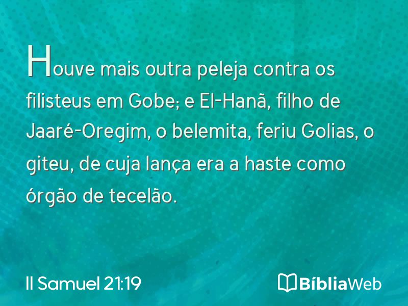 II Samuel 21:19 em imagem para compartilhar