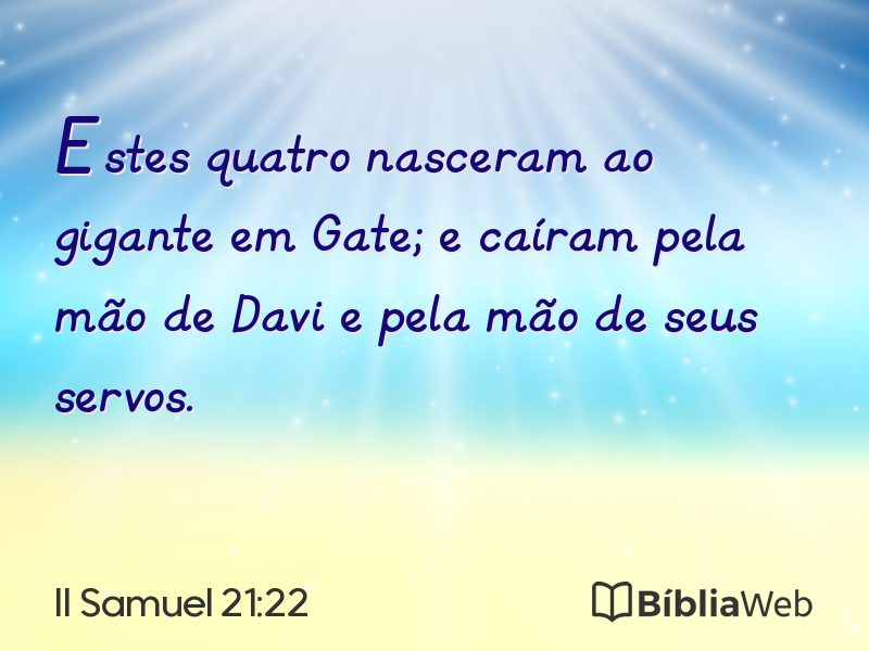 II Samuel 21:22 em imagem para compartilhar