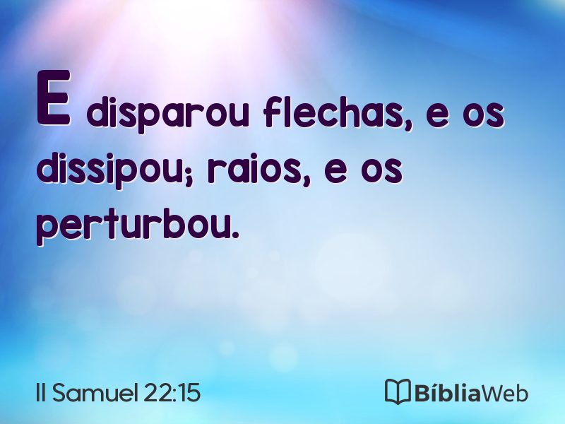 II Samuel 22:15 em imagem para compartilhar
