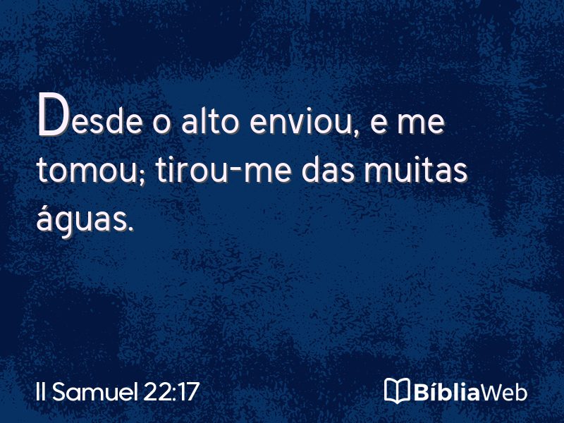 II Samuel 22:17 em imagem para compartilhar