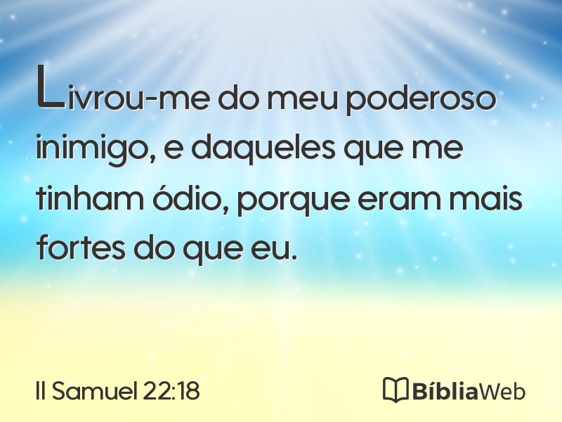 II Samuel 22:18 em imagem para compartilhar