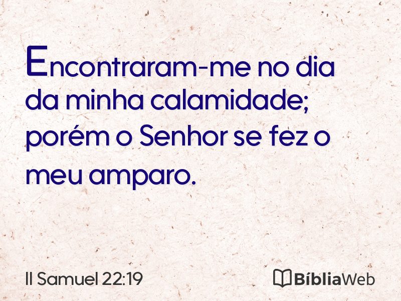 II Samuel 22:19 em imagem para compartilhar