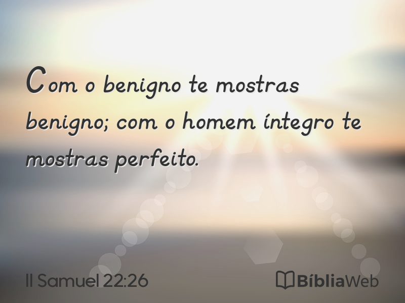 II Samuel 22:26 em imagem para compartilhar