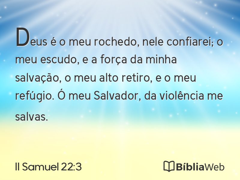 II Samuel 22:3 em imagem para compartilhar