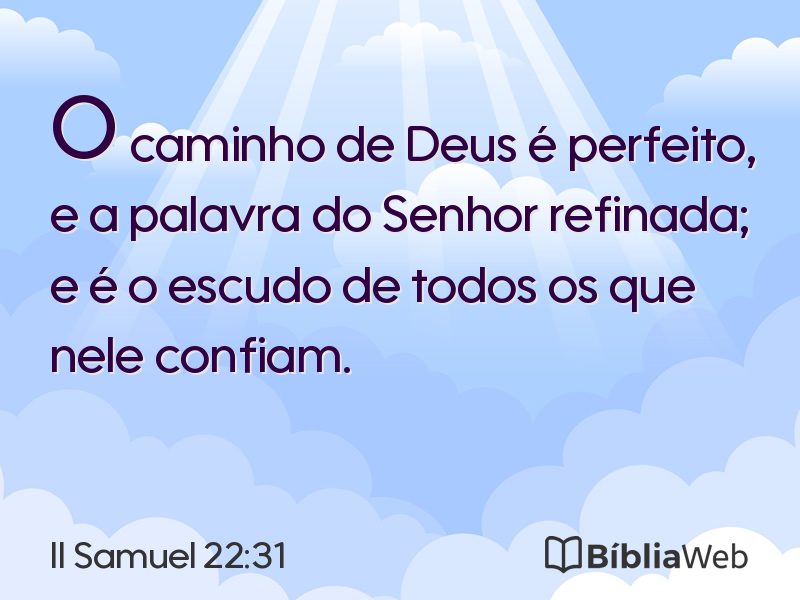 II Samuel 22:31 em imagem para compartilhar