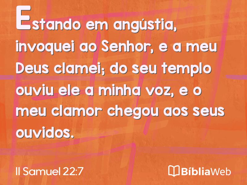 II Samuel 22:7 em imagem para compartilhar