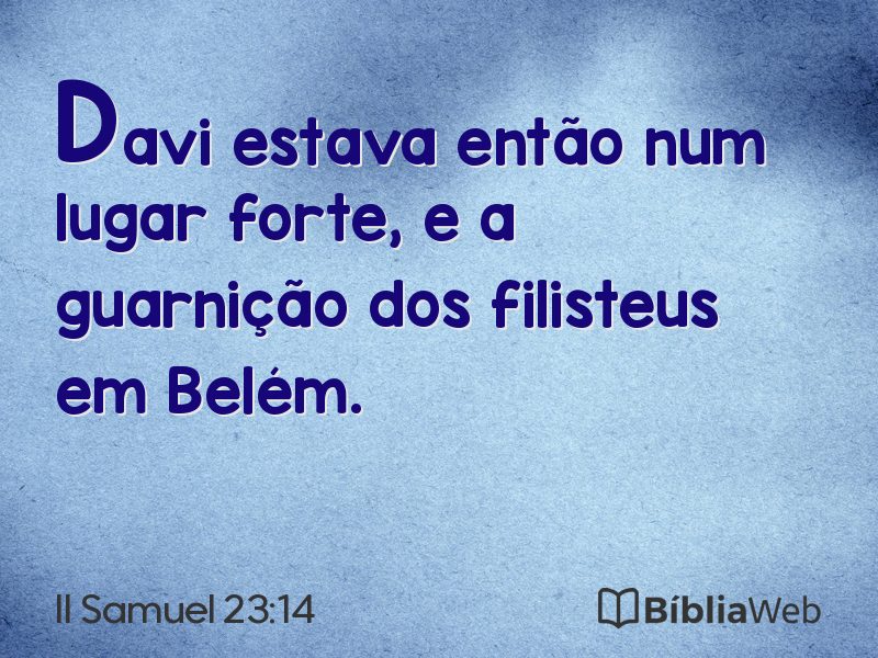 II Samuel 23:14 em imagem para compartilhar