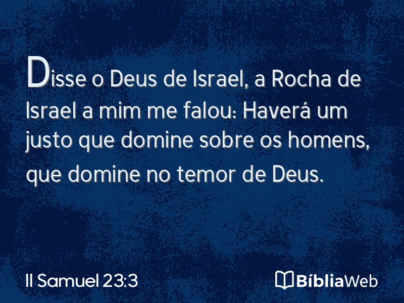 II Samuel 23:3 em imagem para compartilhar