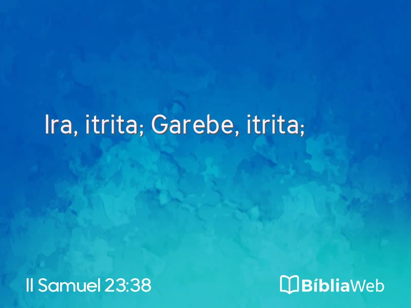 II Samuel 23:38 em imagem para compartilhar