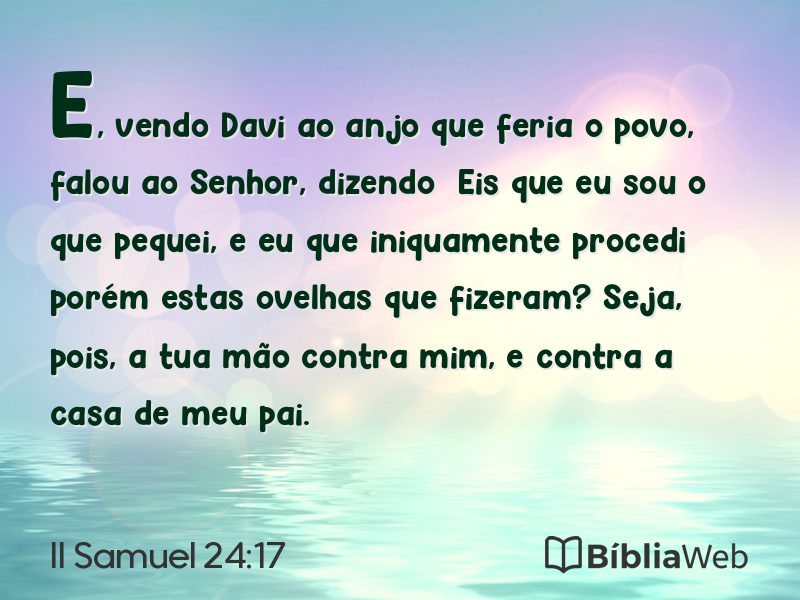 II Samuel 24:17 em imagem para compartilhar
