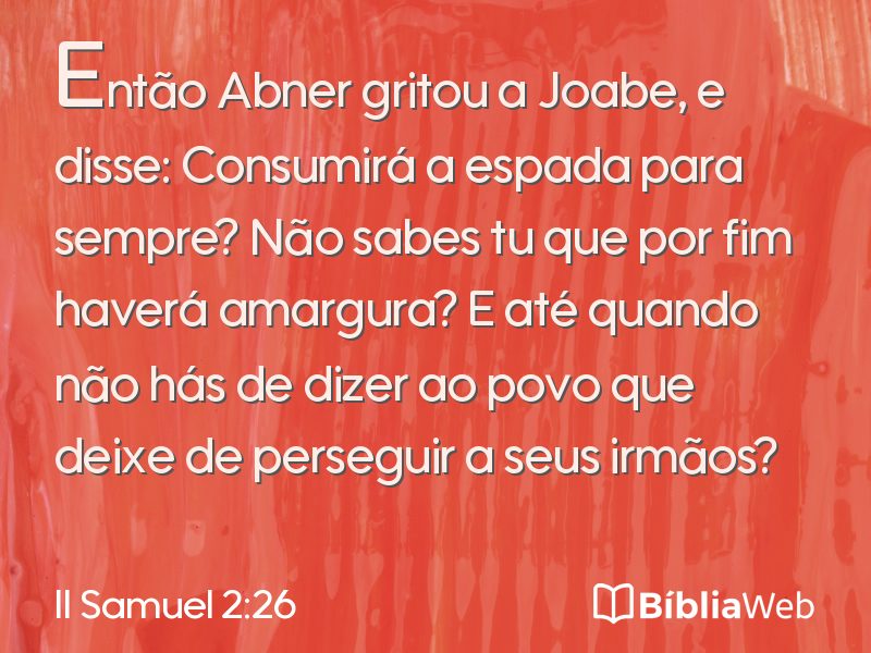 II Samuel 2:26 em imagem para compartilhar