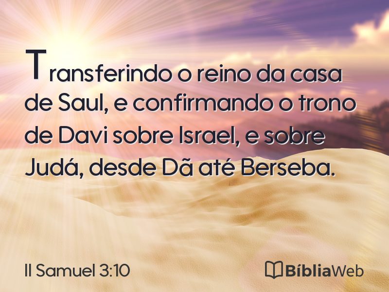 II Samuel 3:10 em imagem para compartilhar