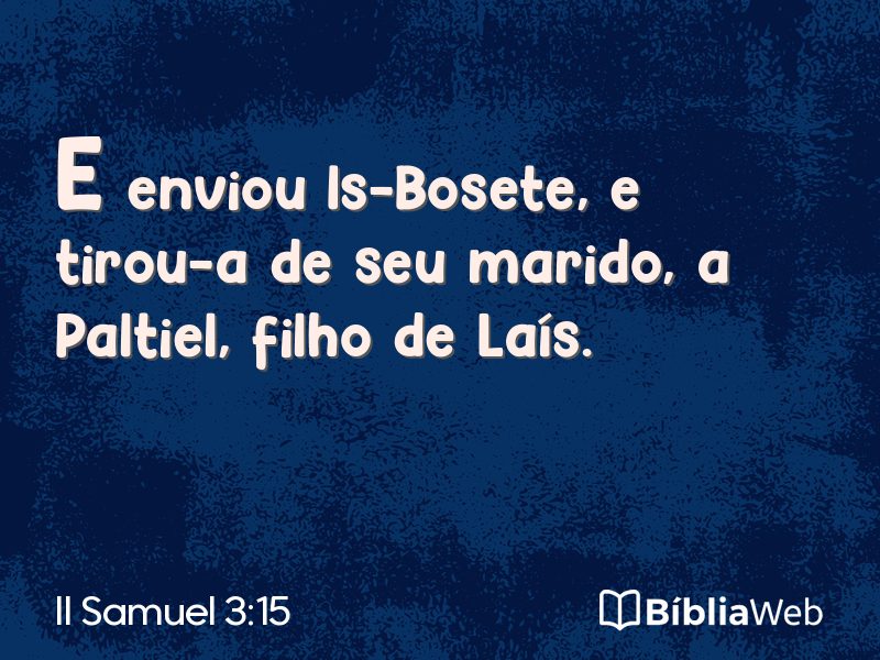 II Samuel 3:15 em imagem para compartilhar