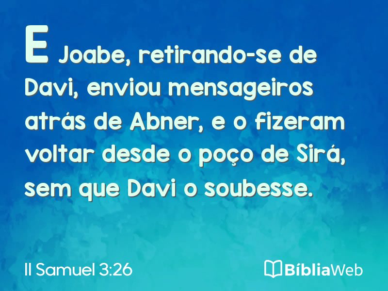 II Samuel 3:26 em imagem para compartilhar