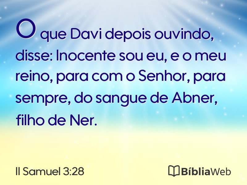 II Samuel 3:28 em imagem para compartilhar