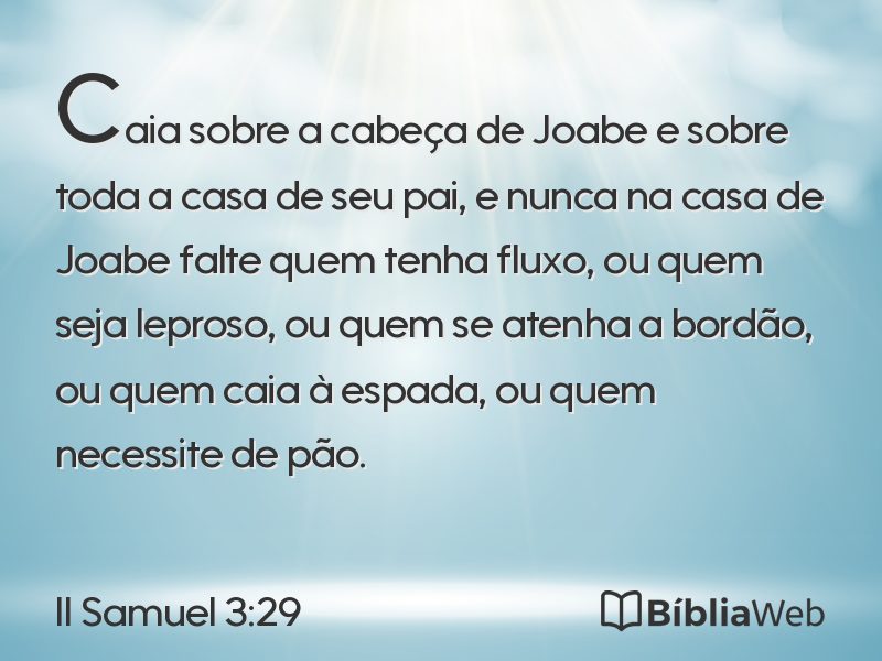 II Samuel 3:29 em imagem para compartilhar