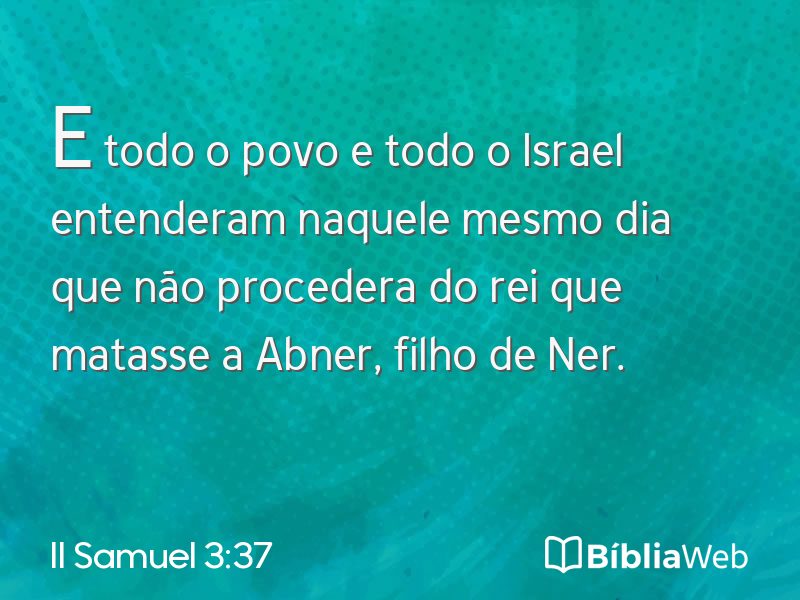 II Samuel 3:37 em imagem para compartilhar