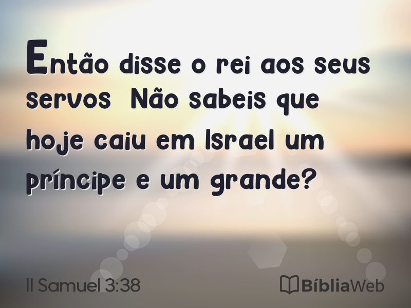 II Samuel 3:38 em imagem para compartilhar