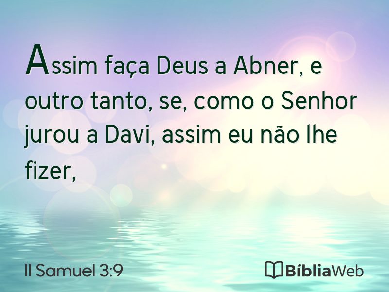 II Samuel 3:9 em imagem para compartilhar