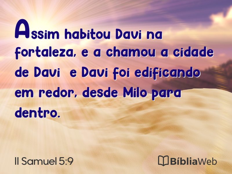 II Samuel 5:9 em imagem para compartilhar