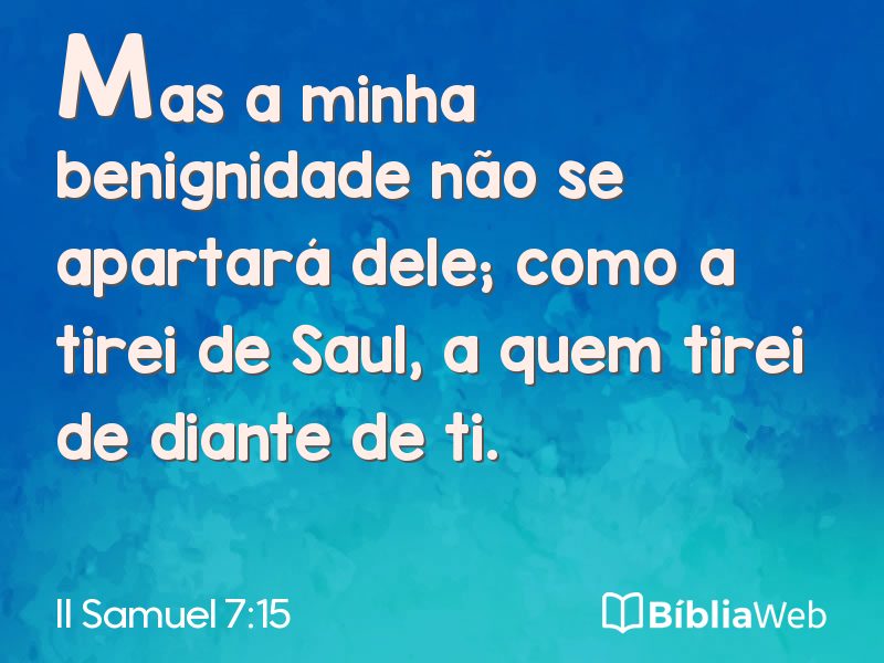 II Samuel 7:15 em imagem para compartilhar