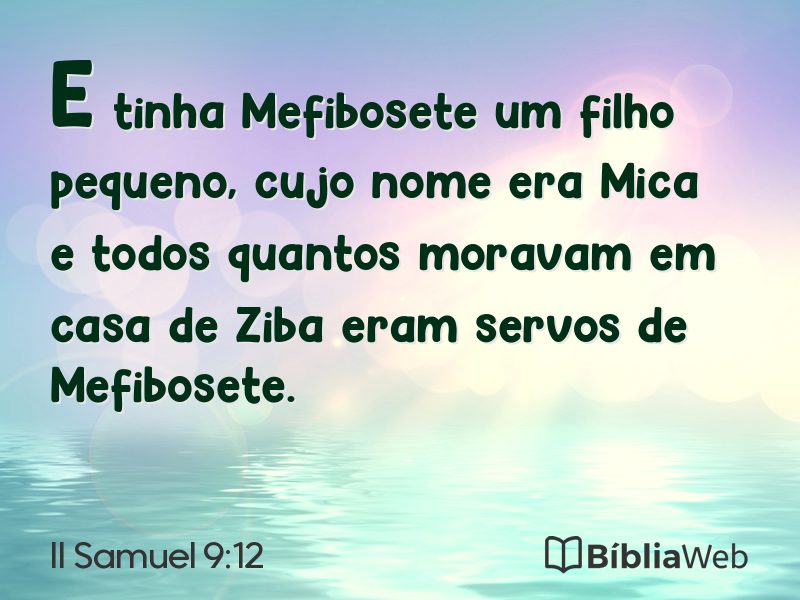 II Samuel 9:12 em imagem para compartilhar