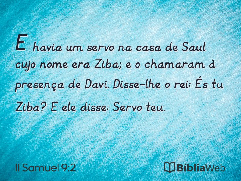 II Samuel 9:2 em imagem para compartilhar