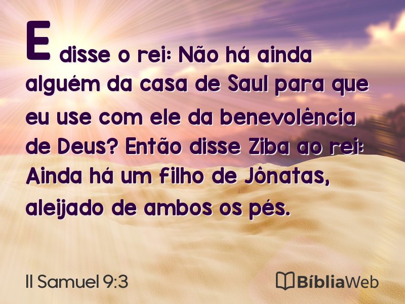 II Samuel 9:3 em imagem para compartilhar