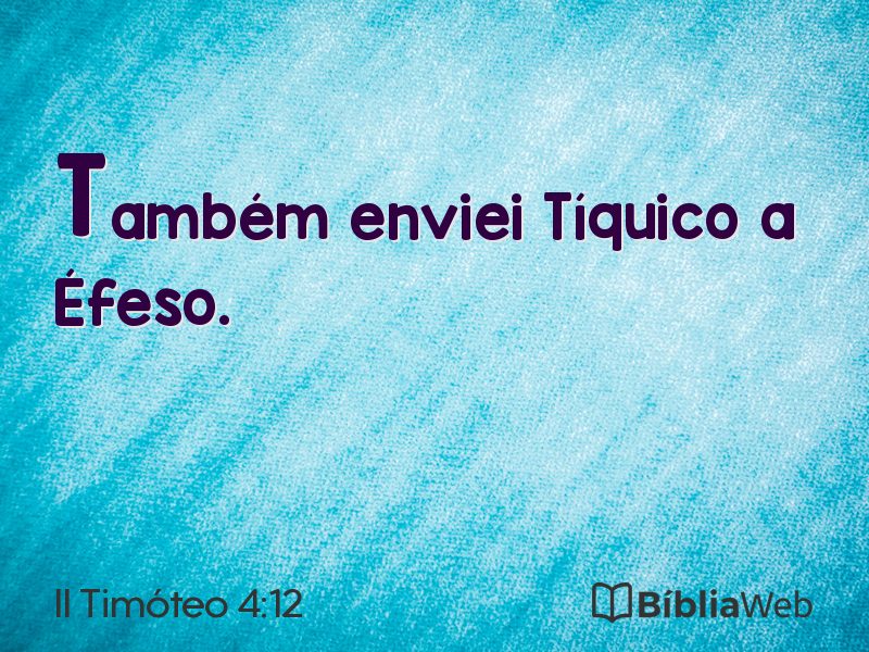 II Timóteo 4:12 em imagem para compartilhar