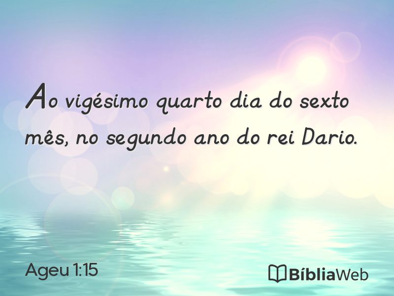 Ageu 1:15 em imagem para compartilhar