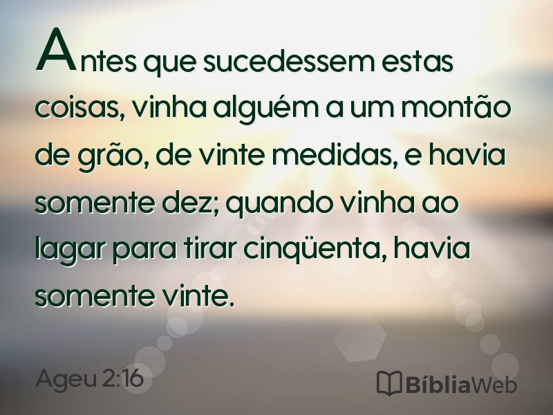 Ageu 2:16 em imagem para compartilhar