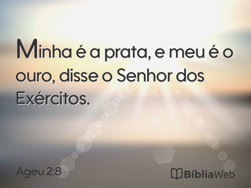 Ageu 2:8 em imagem para compartilhar