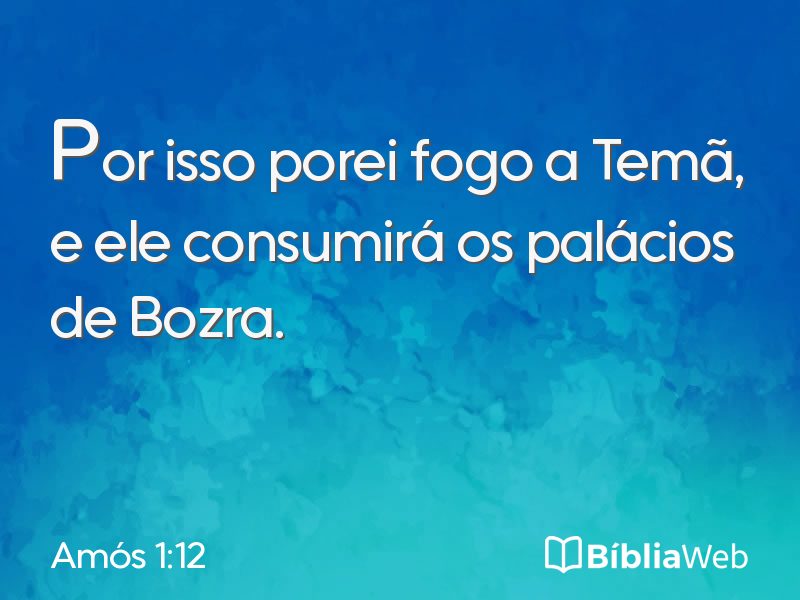 Amós 1:12 em imagem para compartilhar