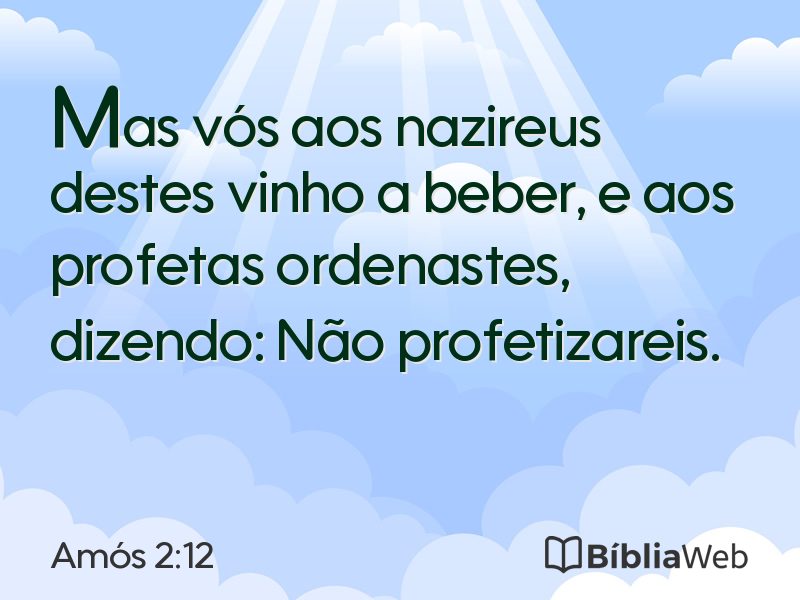 Amós 2:12 em imagem para compartilhar