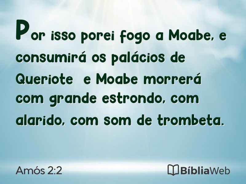 Amós 2:2 em imagem para compartilhar