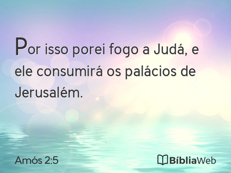 Amós 2:5 em imagem para compartilhar