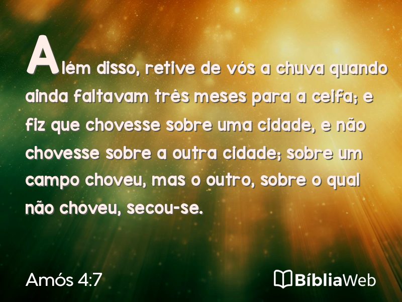 Amós 4:7 em imagem para compartilhar