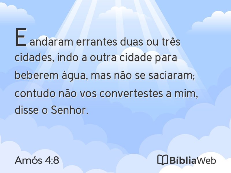 Amós 4:8 em imagem para compartilhar