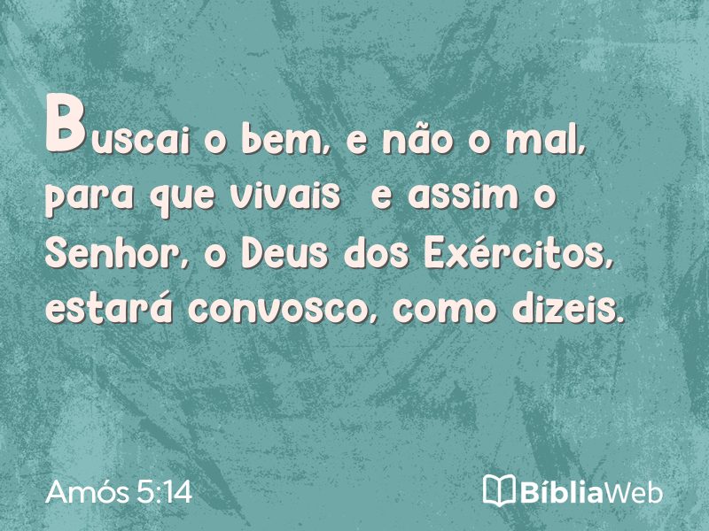 Amós 5:14 em imagem para compartilhar