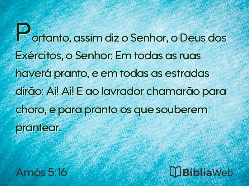 Amós 5:16 em imagem para compartilhar