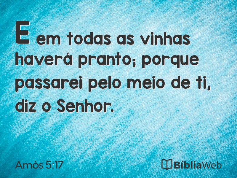 Amós 5:17 em imagem para compartilhar