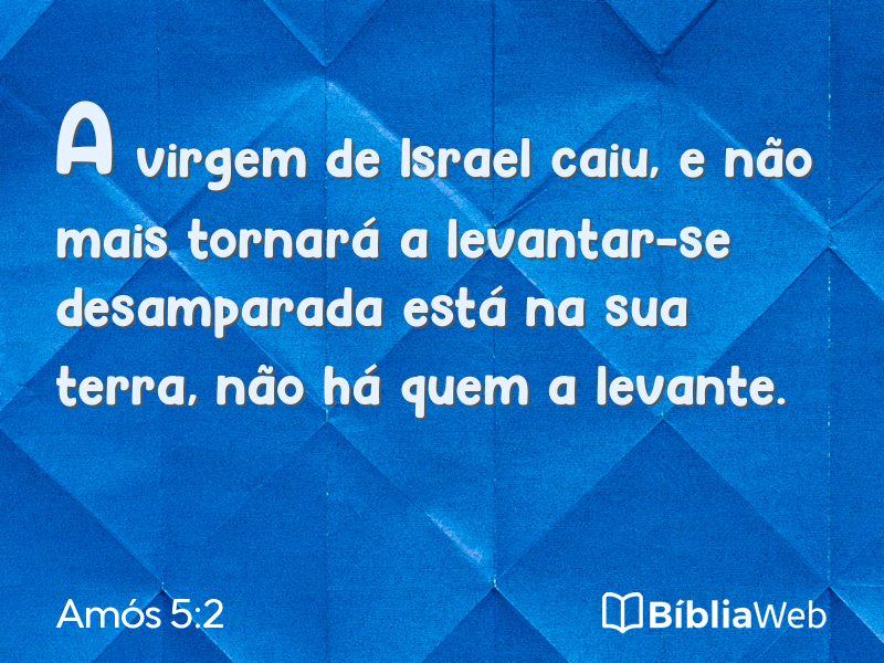 Amós 5:2 em imagem para compartilhar
