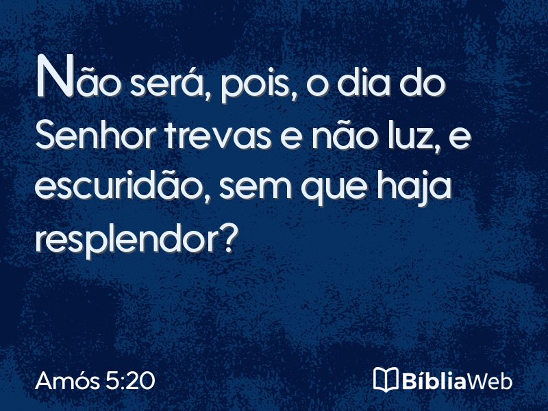 Amós 5:20 em imagem para compartilhar