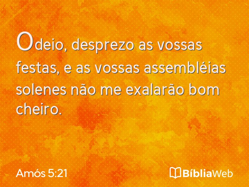 Amós 5:21 em imagem para compartilhar